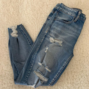 Blue Ripped American Eagle Jeans - X-SHORT Length